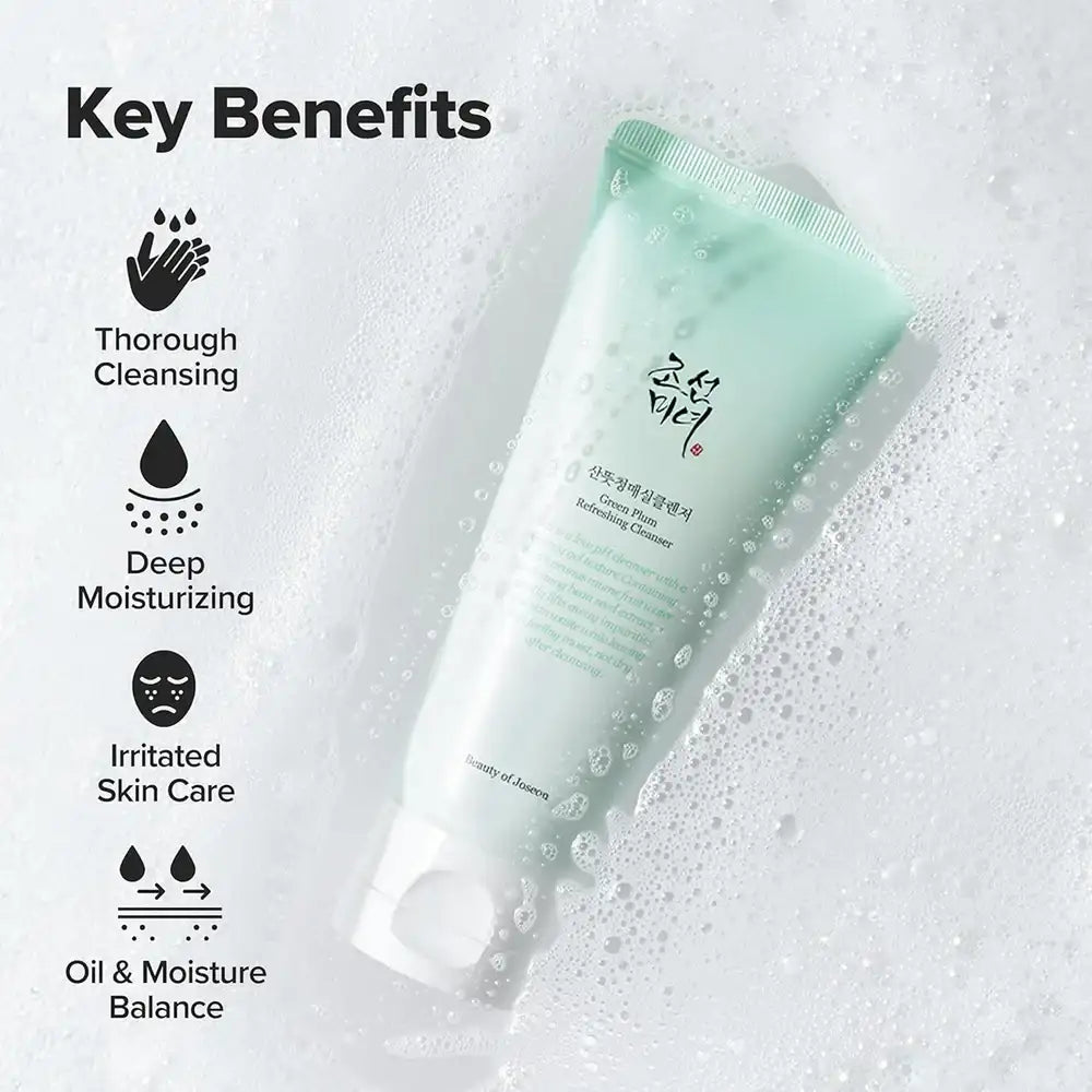 Beauty of Joseon Daily Routine Trio - Aqua-Fresh Rice Sunscreen, Matte Sun Stick & Plum Cleanser
