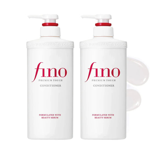 Fino Premium Touch Conditioner – Deep Moisture Hair Treatment with Silky Smooth Finish – 550ml - Pack Of 2