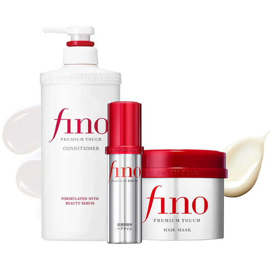 Fino Premium Hair Repair Trio Set - Conditioner, Hair Mask & Hair Oil