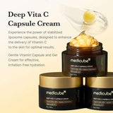 Medicube Deep Vitamin C Golden Capsule Face Moisturizer- Korean Skin Care 1.94 oz