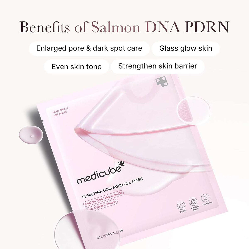 Medicube Salmon DNA PDRN pink collagen jelly gel mask 28g, 4ea