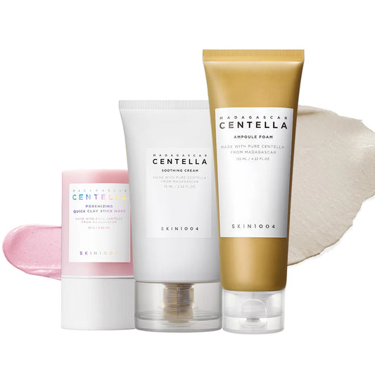 SKIN1004 Centella Bundle - Ampoule Foam, Poremizing Clay Stick & Soothing Cream