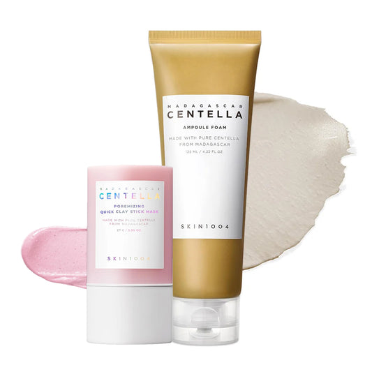 SKIN1004 Madagascar Centella Deep Cleanse Set – Ampoule Foam & Poremizing Mask