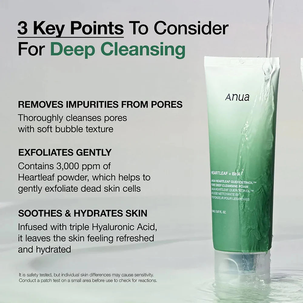 Anua Heartleaf Pore Clearing Duo - Cleansing Oil + Deep Cleansing Foam