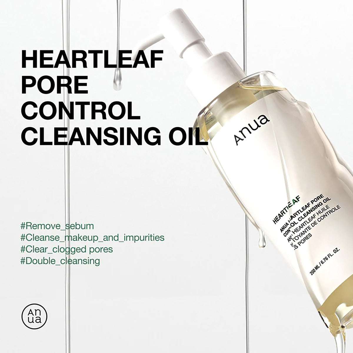 ANUA Heartleaf Pore Control Cleansing Oil 200ml - Pack Of 2