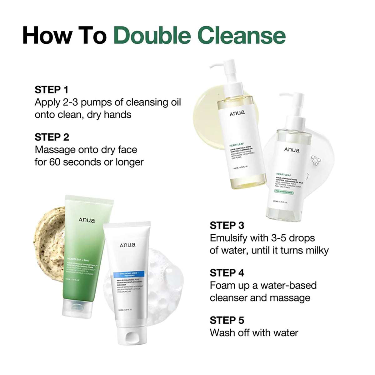 ANUA Heartleaf Pore Control Cleansing Oil 200ml - Pack Of 2