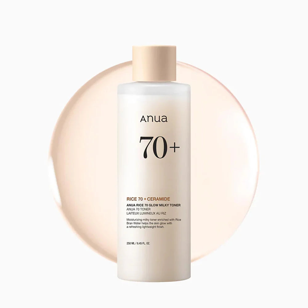 Anua Glass Skin Glow Bundle - Rice 70 Milky Toner & Peach 70 Niacinamide Serum