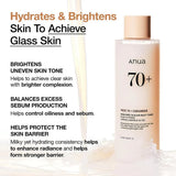 Anua Glass Skin Glow Bundle - Rice 70 Milky Toner & Peach 70 Niacinamide Serum