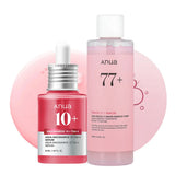 Anua Glass Skin Brightening Duo - Niacinamide 10% + TXA 4% Serum & Niacin Essence Toner
