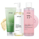 Anua Pore-Refining & Clear Skin Combo - Pore Deep Cleansing Foam, Pore Control Cleansing Oil & Facial Toner