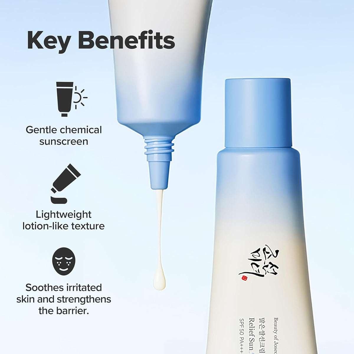 BEAUTY OF JOSEON Relief Sun Aqua-Fresh : Rice + B5 (SPF50+ PA++++)