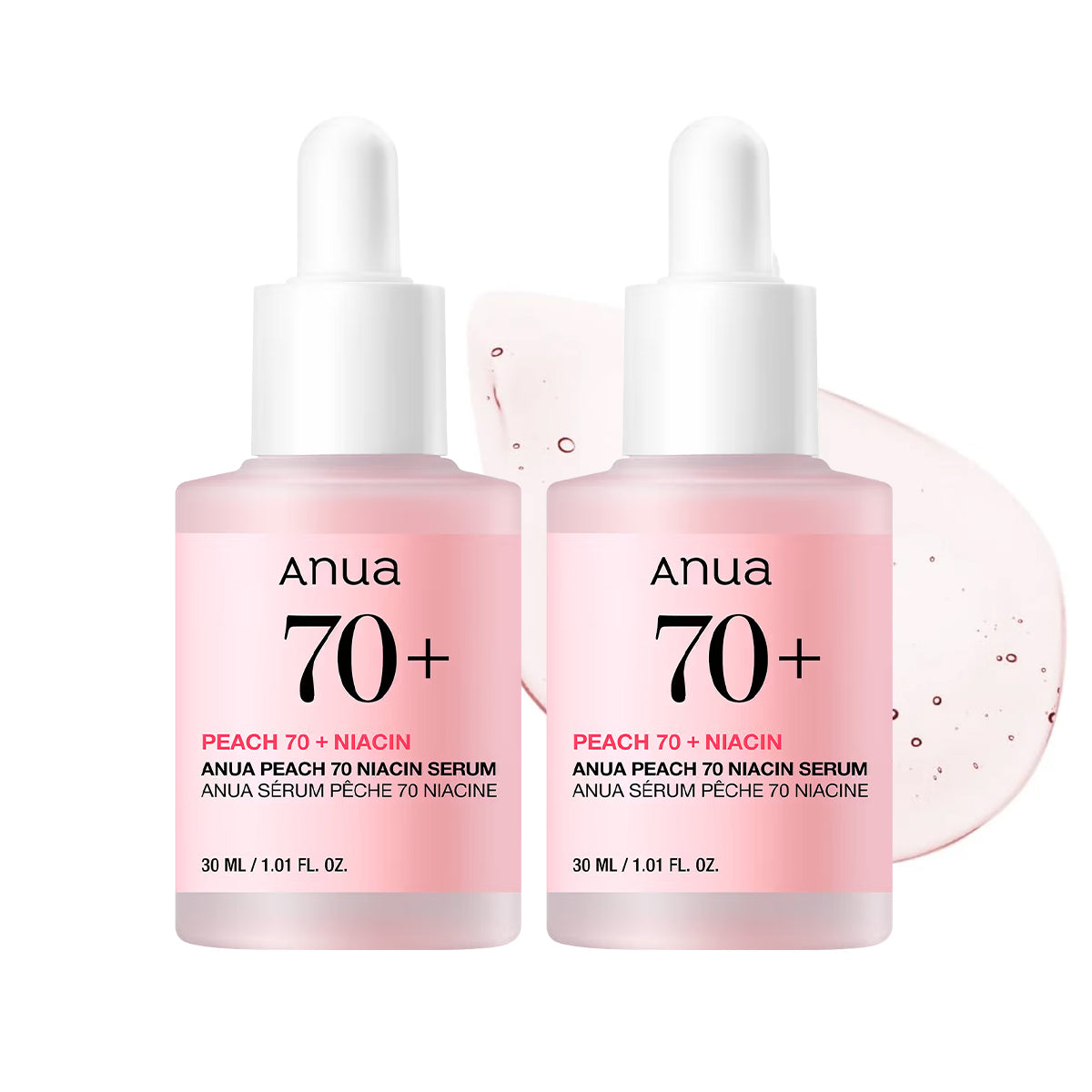 ANUA Peach 70 Niacinamide Serum 30ml - Pack Of 2