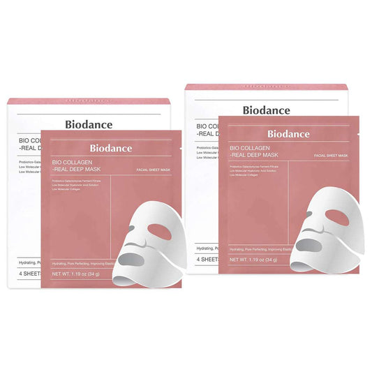 BIODANCE Bio-Collagen Real Deep Mask, Hydrating Overnight Mask 34g - Pack Of 2