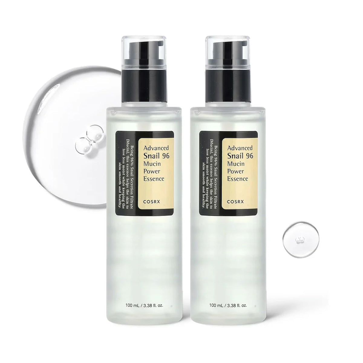 COSRX Advanced Snail 96 Mucin Power Essence 100ml - Pack of 2