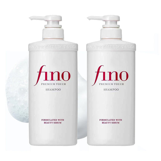 Fino Premium Touch Shampoo - Formulated with Beauty Serum, 550ml - Pack Of 2