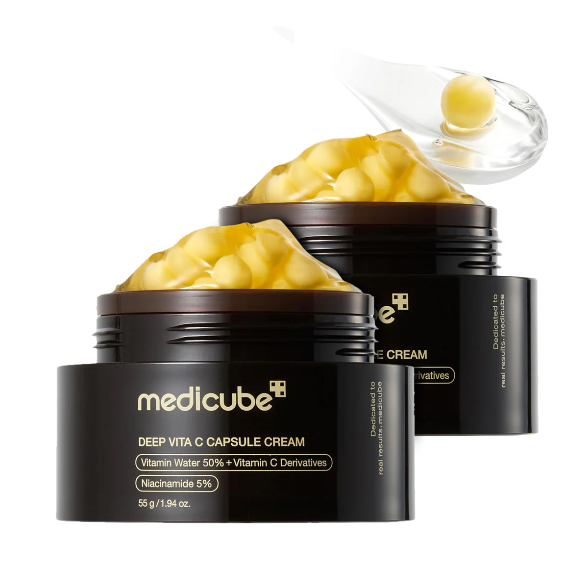 Medicube Deep Vitamin C Golden Capsule Face Moisturizer- Korean Skin Care 1.94 oz - Pack Of 2