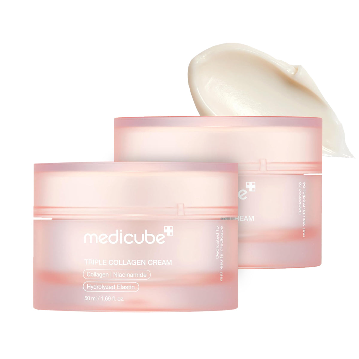 Medicube Triple Collagen Cream - Hydrating & Firming Moisturizer 50ml - Pack Of 2