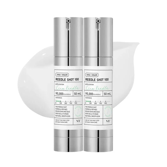 VT Cosmetics CICA Reedle Shot 100 Essence, Daily Face Essence 50ml - Pack Of 2