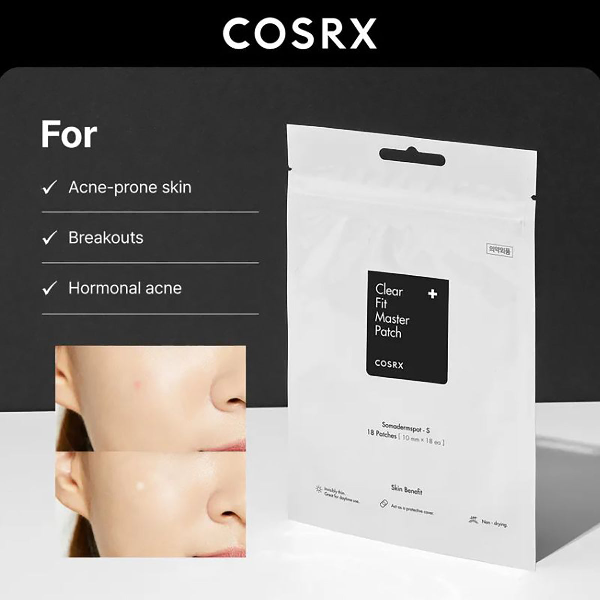 COSRX Clear Fit Master Patch (18 Patches) - Pack Of 2