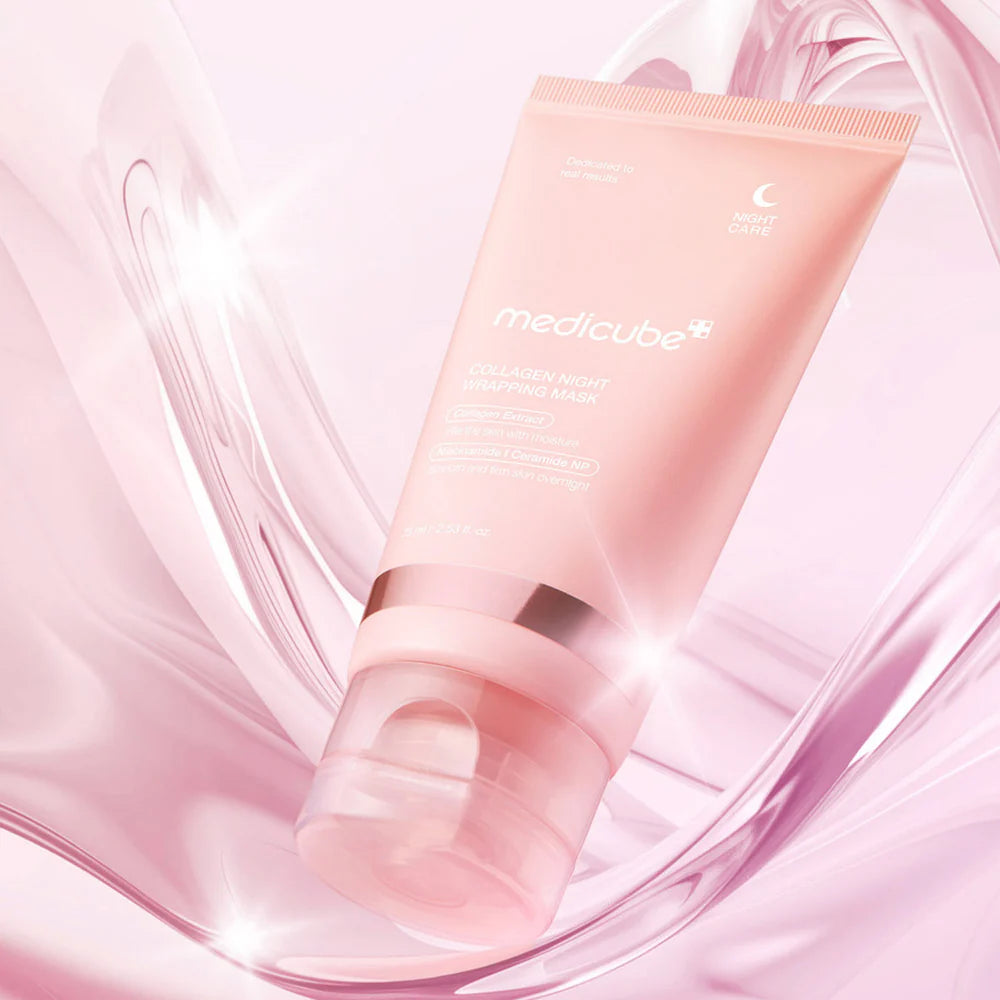 Medicube Glass Skin Kit - Triple Collagen Cream + Overnight Mask for Firming