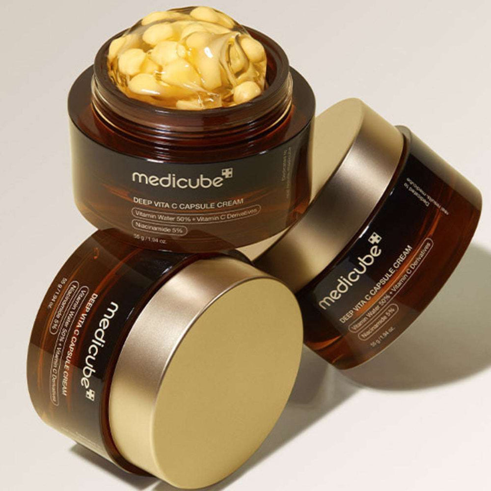 Medicube Deep Vitamin C Golden Capsule Face Moisturizer- Korean Skin Care 1.94 oz