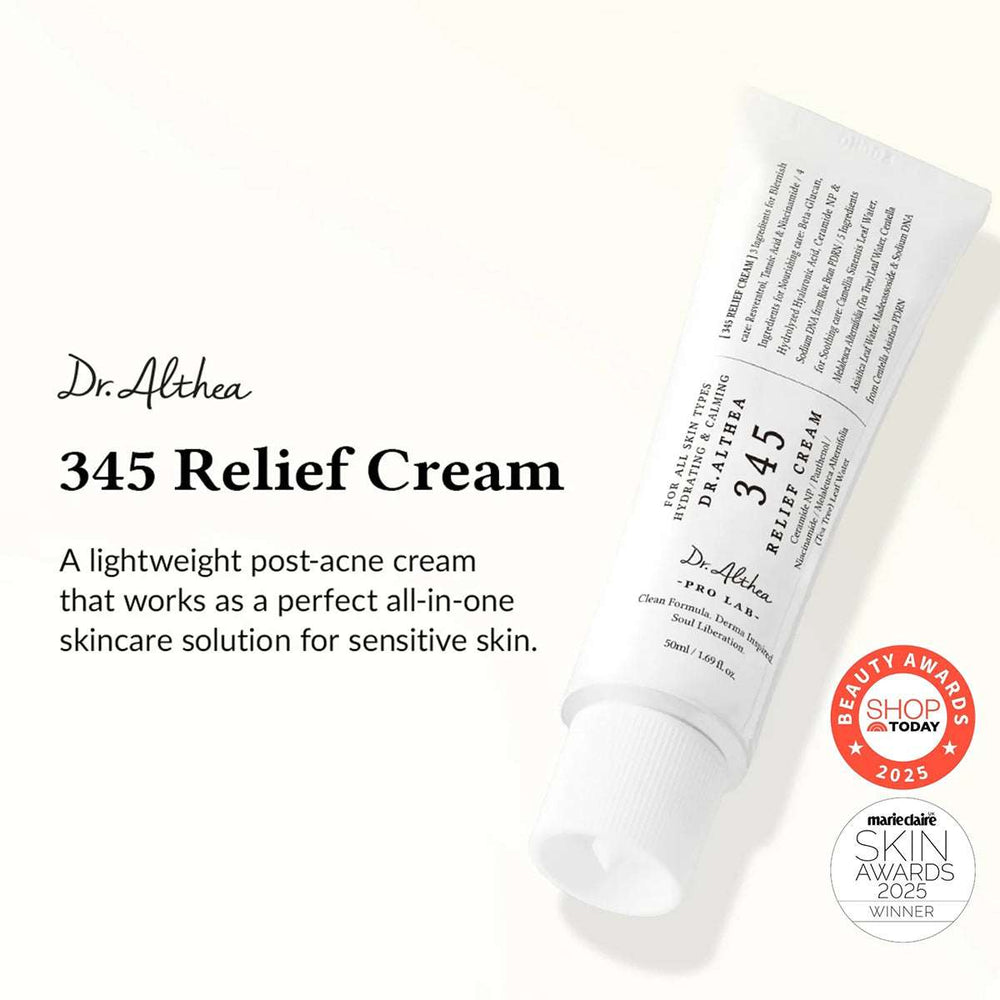 Dr. Althea 345 Relief Cream | Daily Face Moisturizer | Blemish Relief Care 50ml