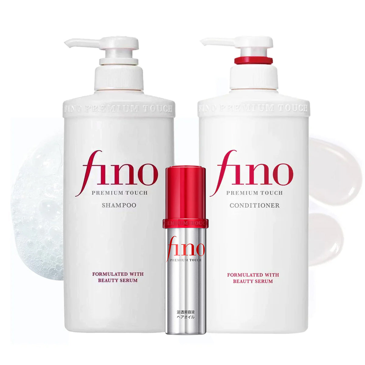 Fino Premium Touch Repair Set - Shampoo, Conditioner & Hair Oil Trio