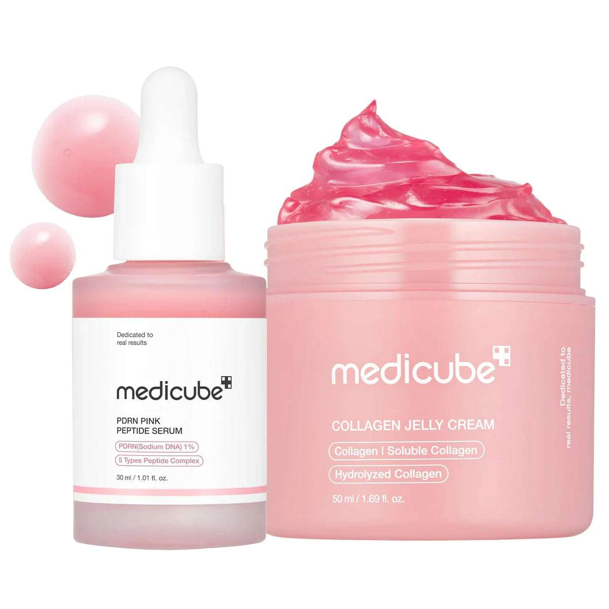 Medicube Clinical Glow Bundle - PDRN Pink Peptide Serum & Collagen Jelly Cream