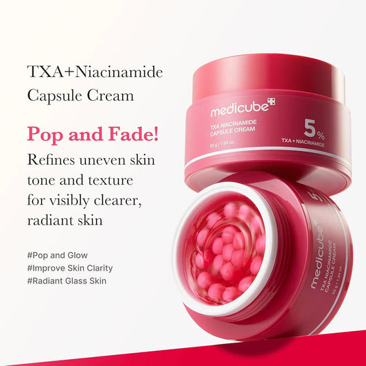 Medicube Radiance Capsule Cream Duo – Deep Vita C & TXA Niacinamide Brightening Moisturizer