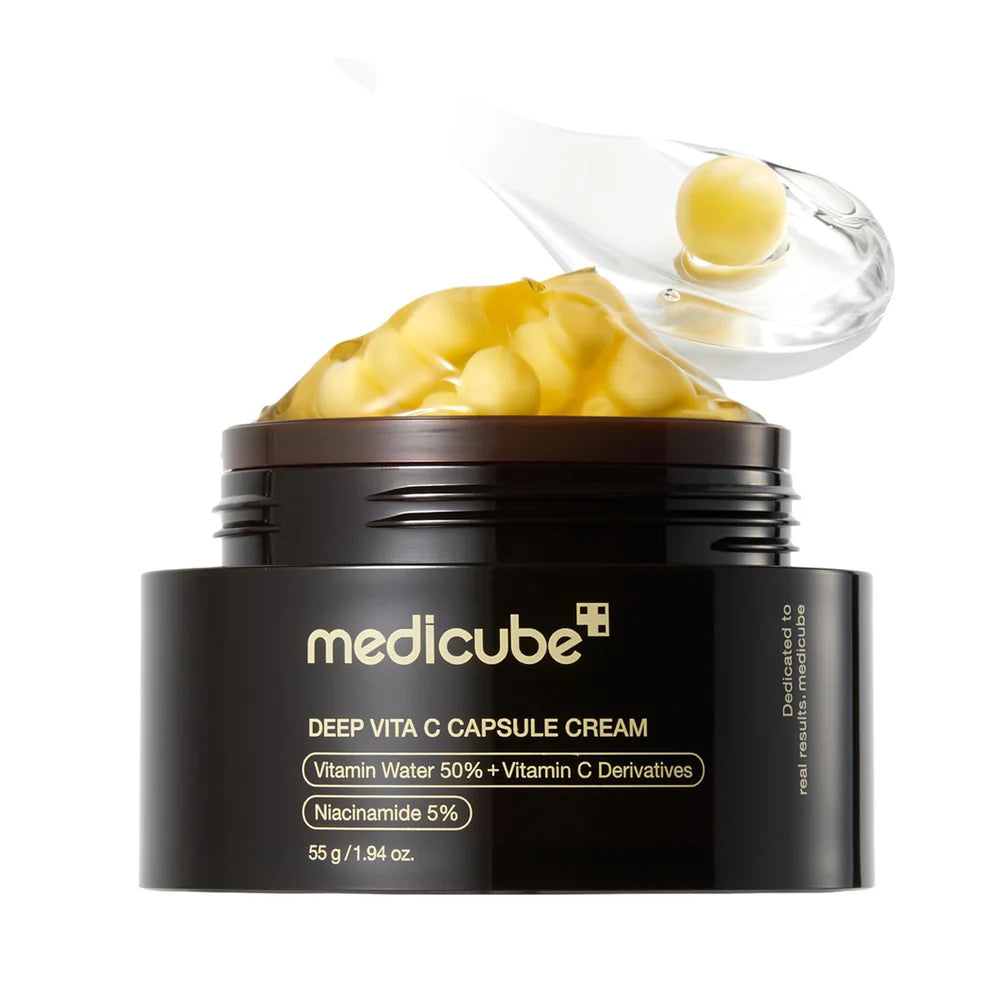 Medicube Pore & Brightening Duo - Zero Pore Pads 2.0 + Deep Vitamin C Golden Capsule Moisturizer