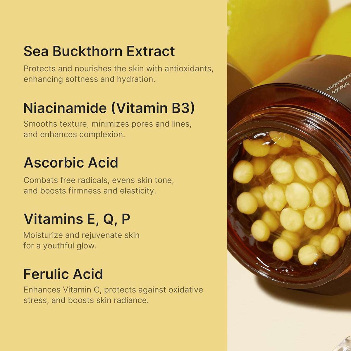 Medicube Deep Vitamin C Golden Capsule Face Moisturizer- Korean Skin Care 1.94 oz
