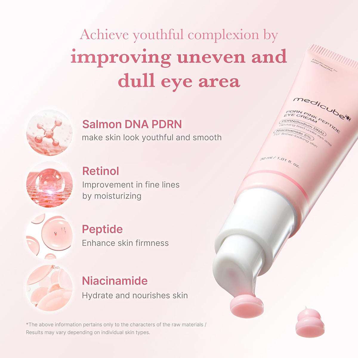 Medicube Salmon DNA PDRN Pink Peptide Eye Cream 30ml