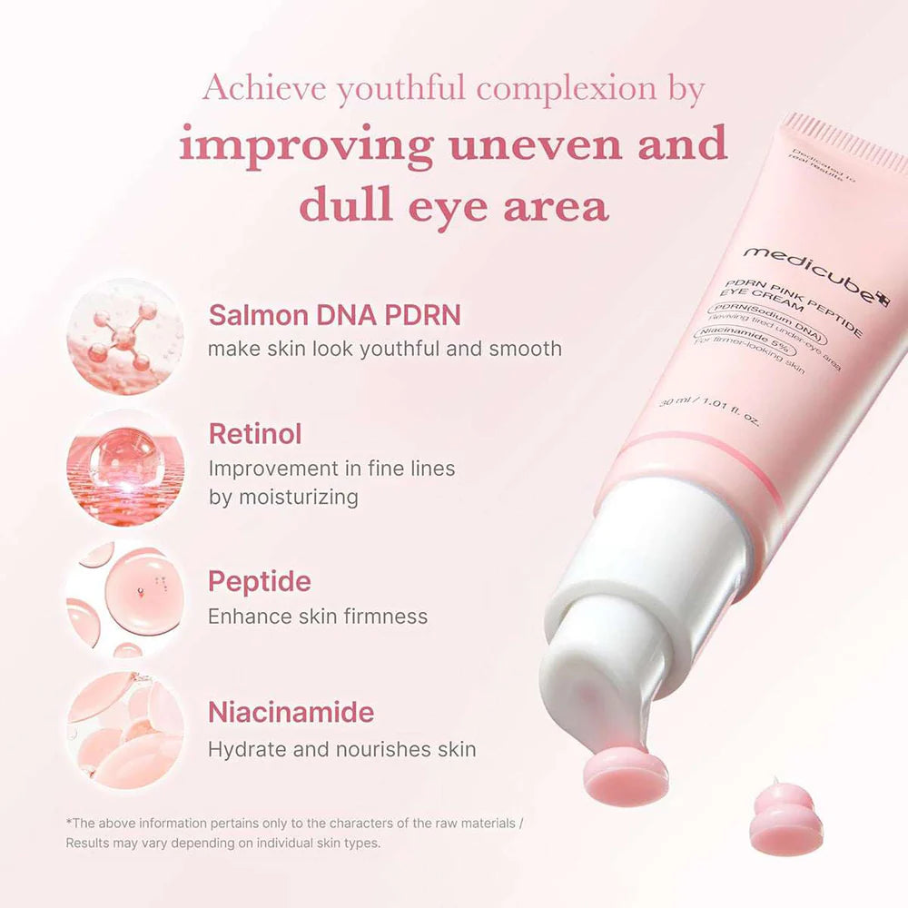 Medicube Salmon DNA PDRN Pink Peptide Eye Cream 30m - Pack Of 2