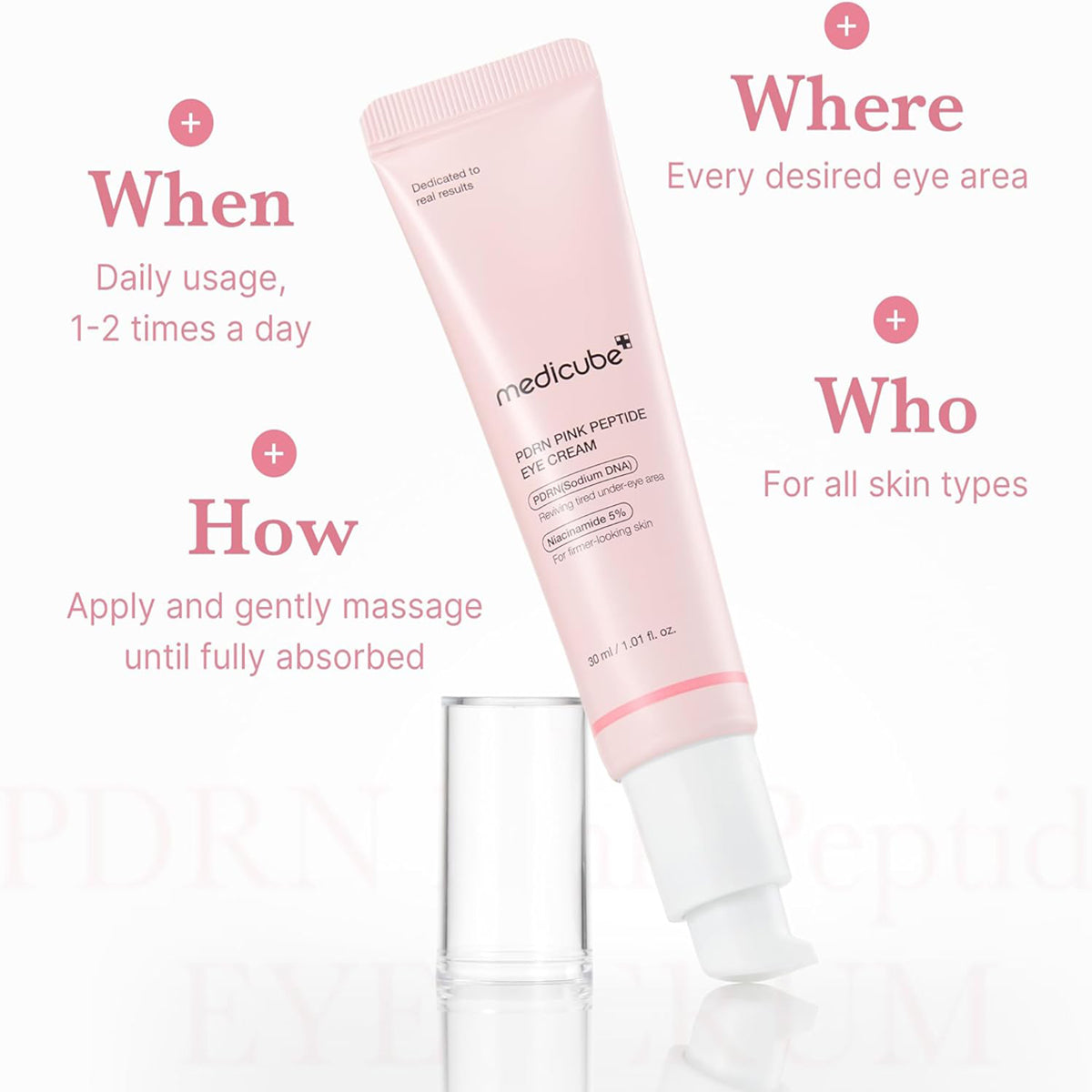 Medicube Salmon DNA PDRN Pink Peptide Eye Cream 30ml