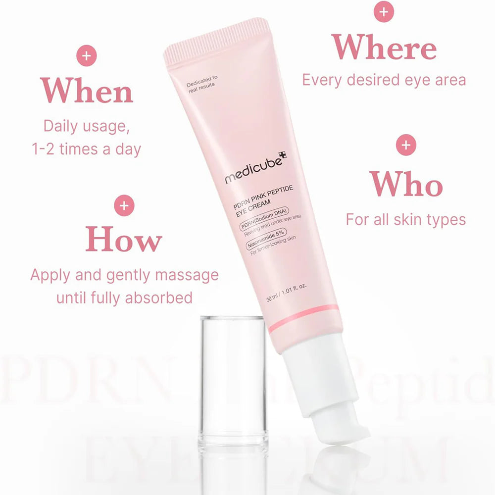 Medicube Salmon DNA PDRN Pink Peptide Eye Cream 30m - Pack Of 2