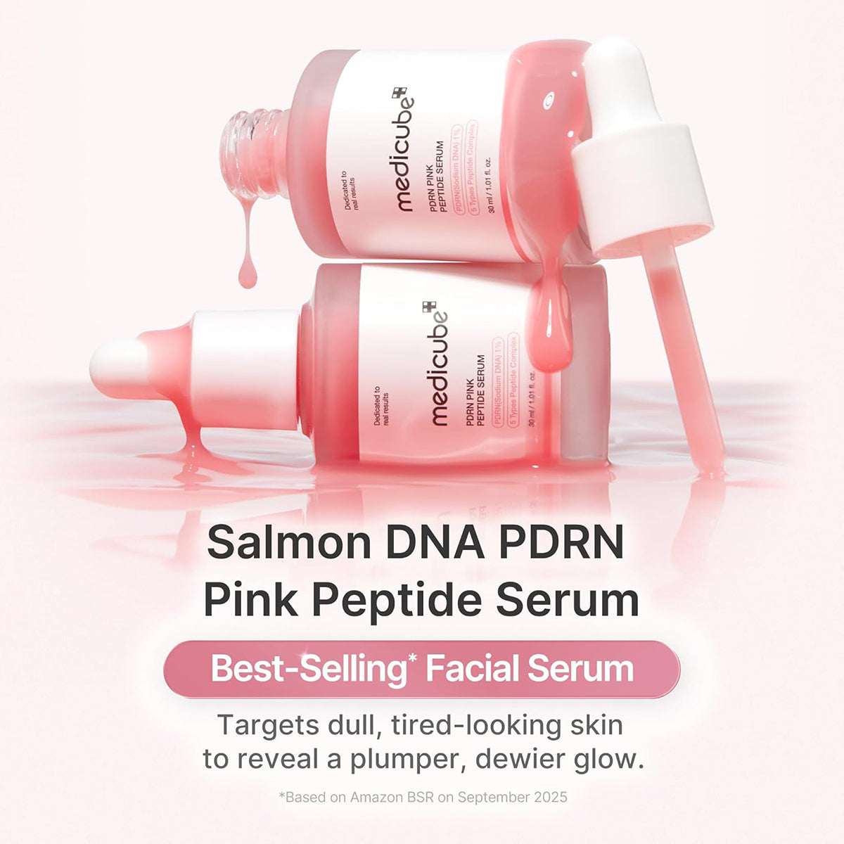 Medicube Salmon DNA PDRN Pink Peptide Serum 30ml - Pack Of 2