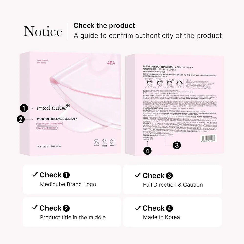 Medicube Collagen Glass Glow & Pink PDRN Jelly Mask Duo - Jelly Cream & Jelly Gel Mask