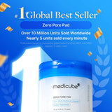 Medicube Pore & Brightening Duo - Zero Pore Pads 2.0 + Deep Vitamin C Golden Capsule Moisturizer