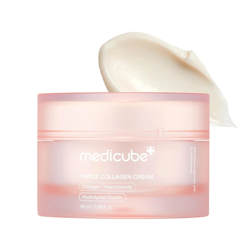 Medicube Glass Skin Kit - Triple Collagen Cream + Overnight Mask for Firming