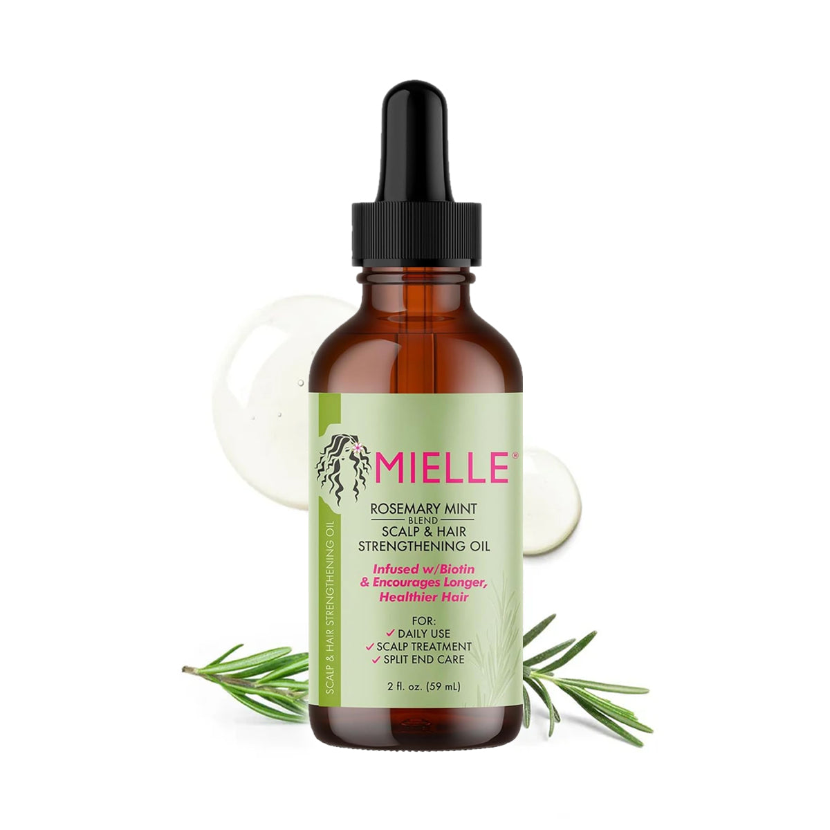Mielle Rosemary Mint, Scalp & Hair Oil 2 Oz - Pack Of 2