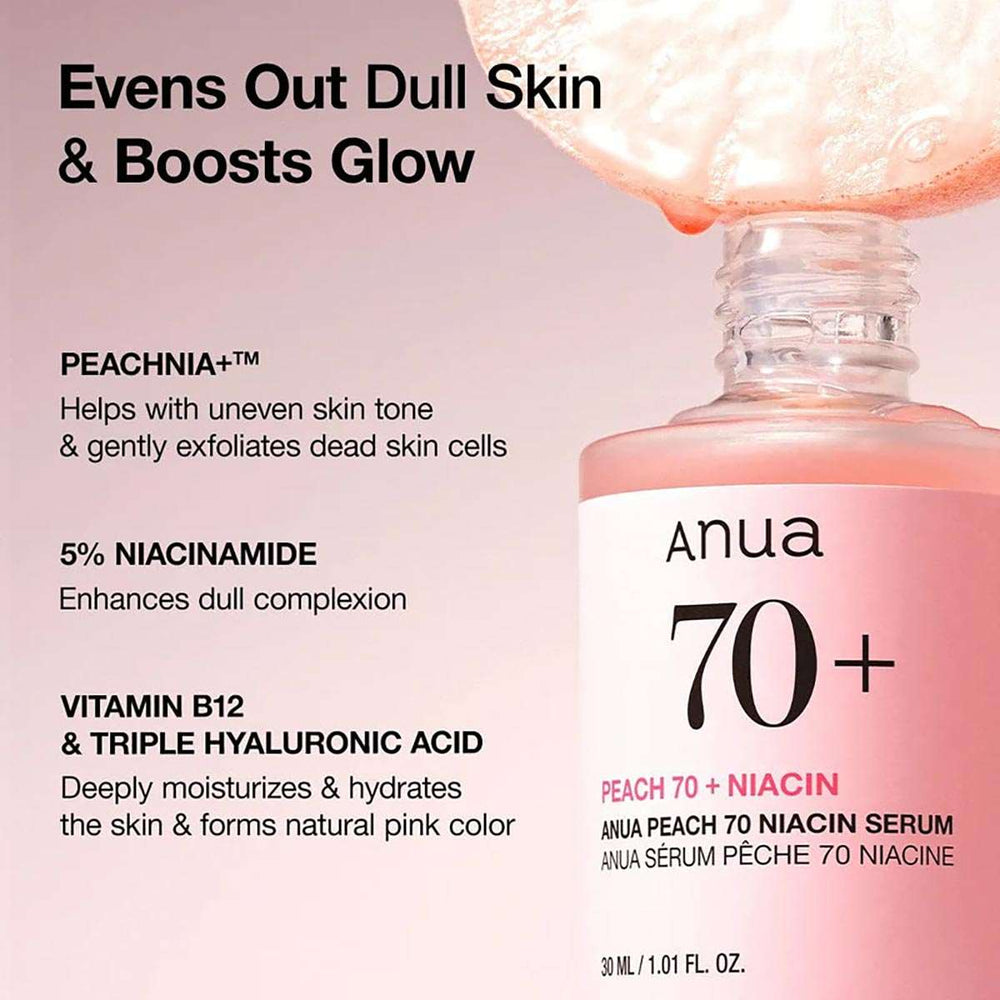 ANUA Peach 70 Niacinamide Serum 30ml