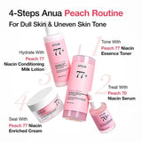 Anua Glass Skin Glow Bundle - Rice 70 Milky Toner & Peach 70 Niacinamide Serum