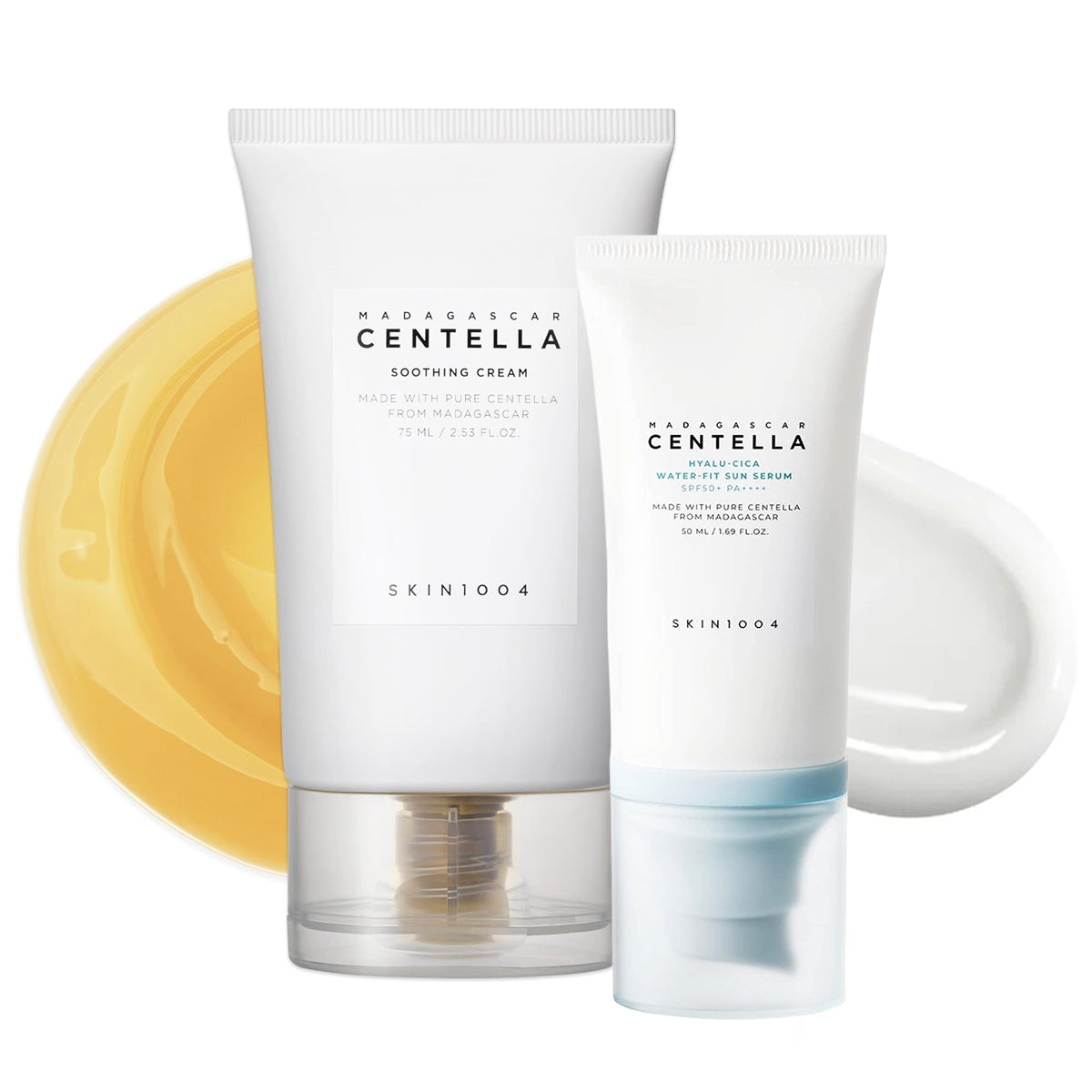 SKIN1004 Madagascar Centella Duo - Soothing Cream & Hyalu-Cica Sun Serum Set