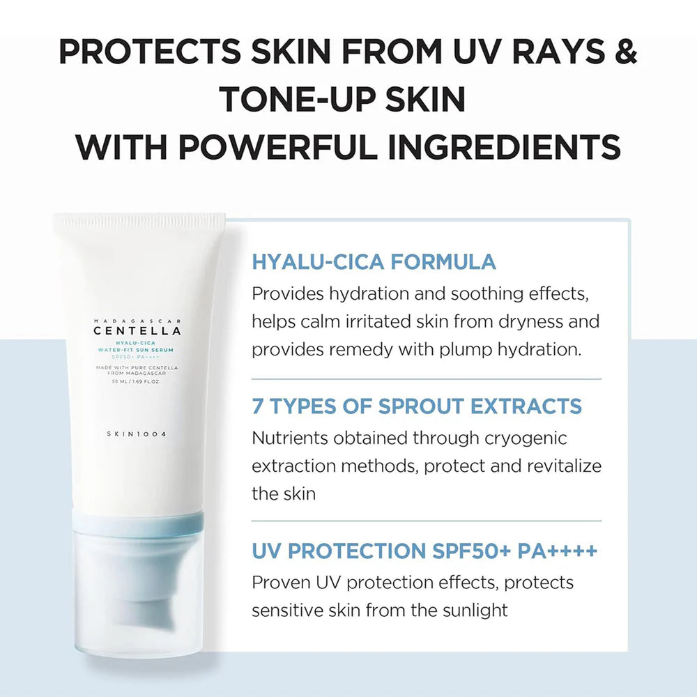 SKIN1004 Madagascar Centella Duo - Soothing Cream & Hyalu-Cica Sun Serum Set