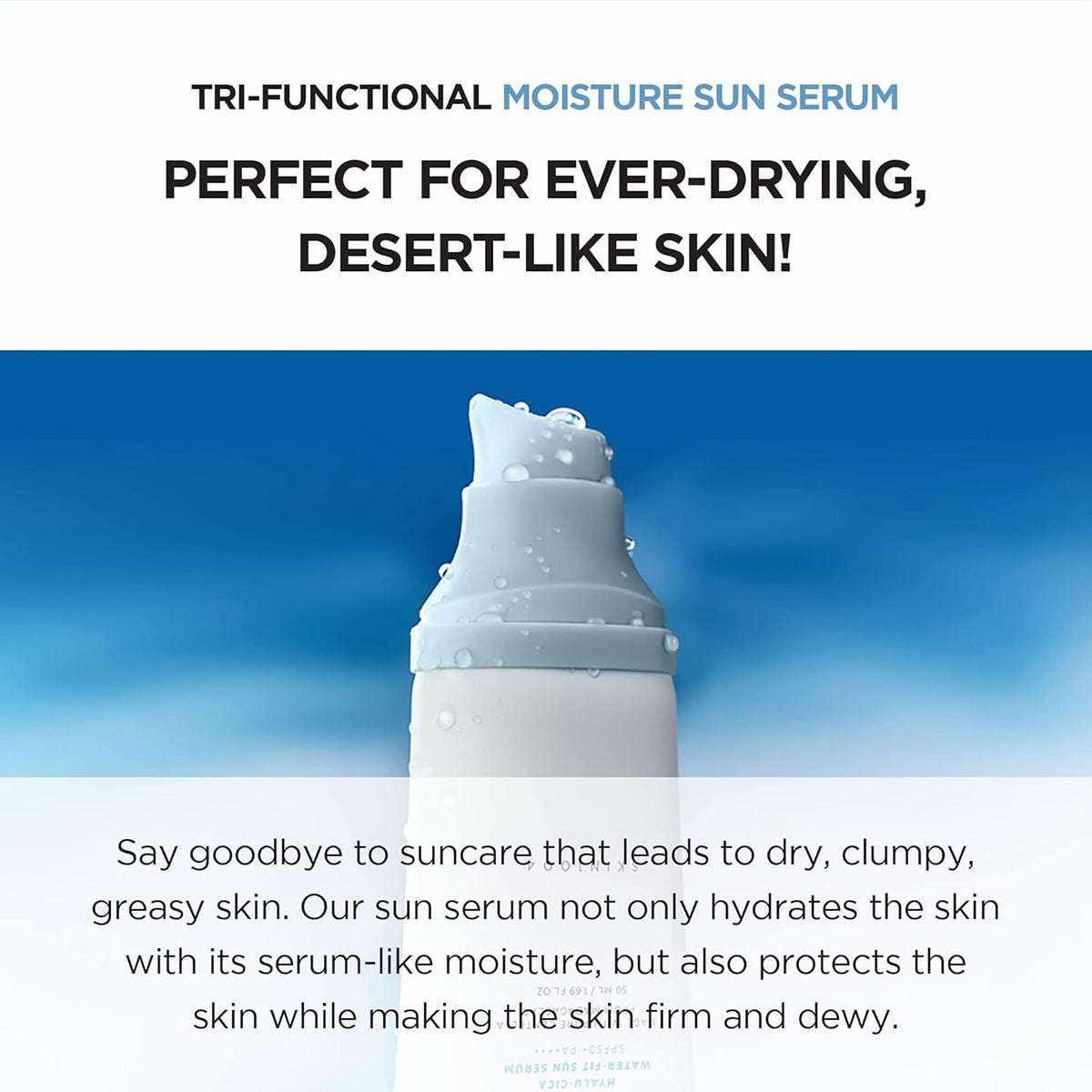 SKIN1004 Madagascar Centella Hyalu-Cica Water-Fit Sun Serum 50ml - Pack Of 2