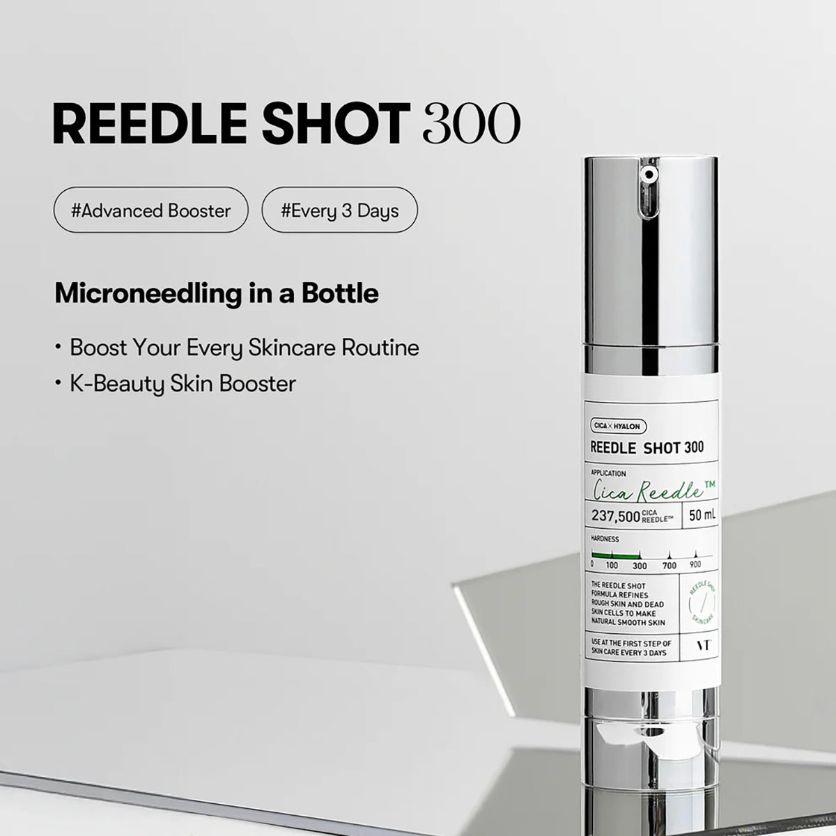 VT Cosmetics CICA Reedle Shot 300, Advanced Night Exosome, Microneedling Serum 50ml - Pack Of 2