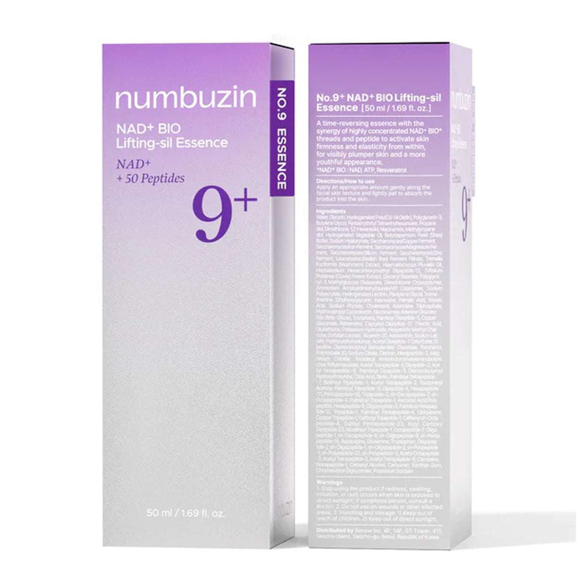 Numbuzin No.9 NAD+ BIO Lifting Serum for Glow, Firming & Wrinkles 50ml - Pack Of 2