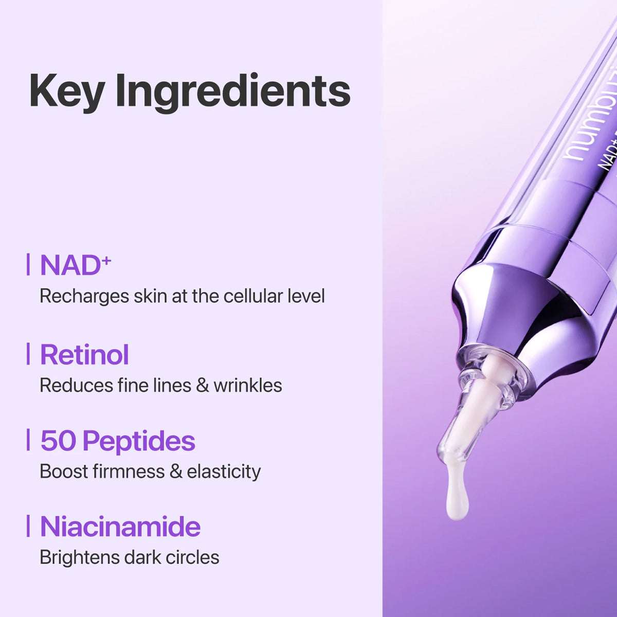 Numbuzin No.9 NAD+ Retinol Eye Cream 10ml - Pack Of 2
